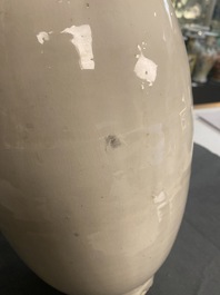 A Chinese cream-glazed Cizhou-type vase, Liao or later